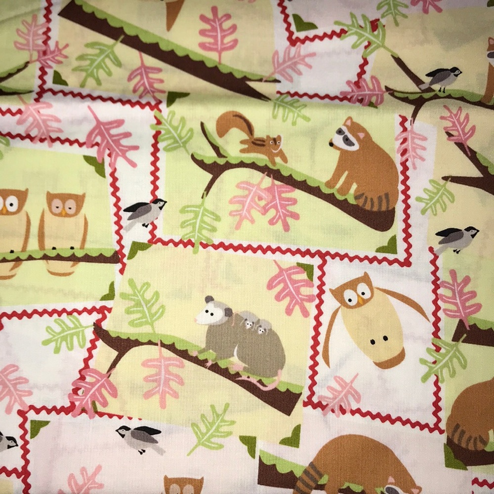 New Forest Animals Print Fabric